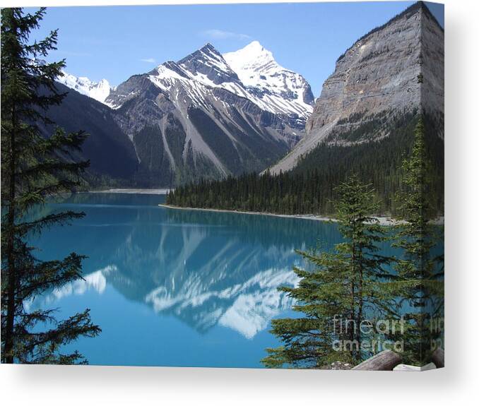 Kinney Lake Canvas Print featuring the photograph Kinney Lake - Canada by Phil Banks