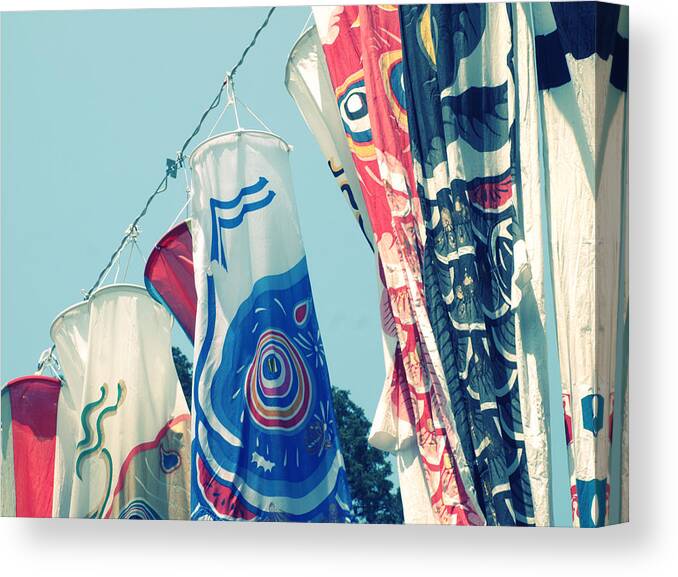 Koinobori Flags Canvas Print featuring the photograph Koinobori Flags by Yuka Kato