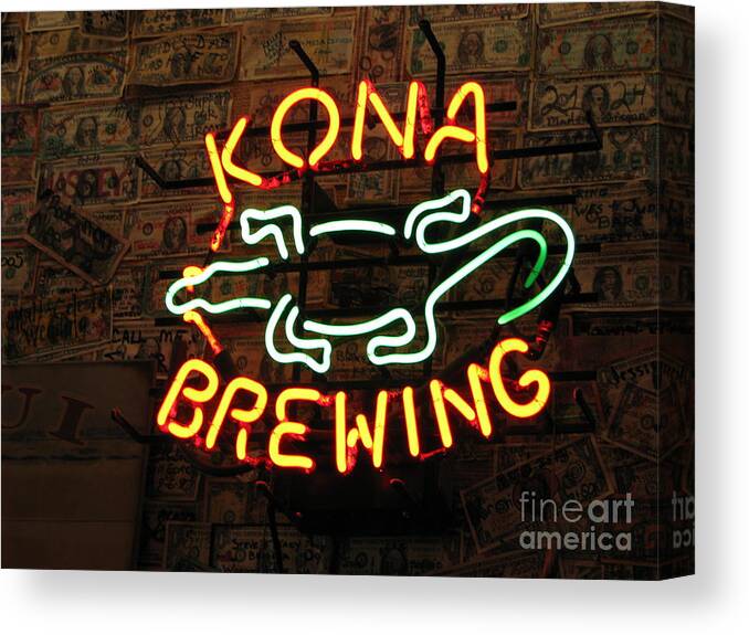 Beer Canvas Print featuring the photograph Kona Brewing Company by Michael Krek