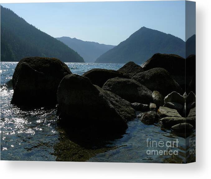 Jane Ford Canvas Print featuring the photograph Lake Crescent by Jane Ford