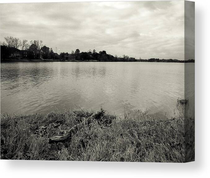 Lake Canvas Print featuring the photograph Lakeside by Eugene Campbell