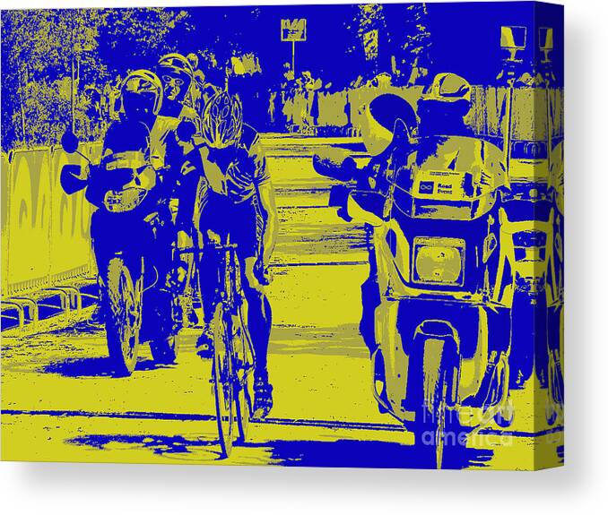 Olympics Canvas Print featuring the photograph Leader of the pack by David Bearden
