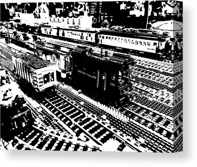 Lego Canvas Print featuring the photograph Lego Junction by Richard Reeve