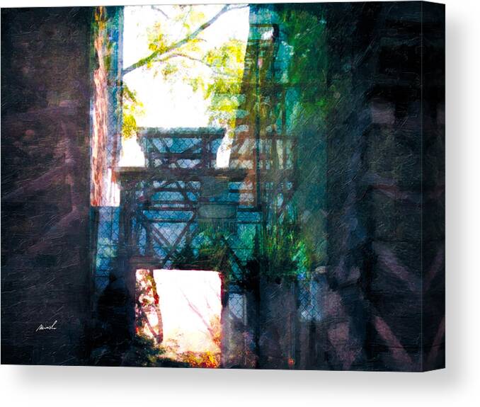 Grunge Canvas Print featuring the photograph Less Travelled 14 by The Art of Marsha Charlebois