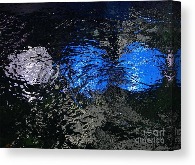 Blue Canvas Print featuring the photograph Light From Below by Jacklyn Duryea Fraizer