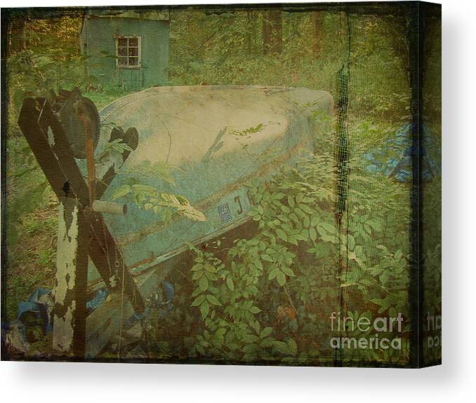 Boat Canvas Print featuring the photograph Like A Fish Out Of Water by Carol Senske