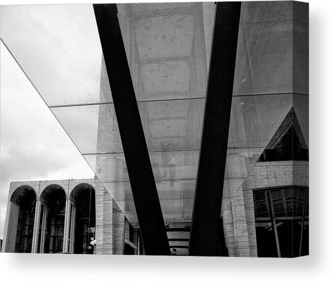 Architecture Canvas Print featuring the photograph Lincoln Center Lines 4 by Cornelis Verwaal