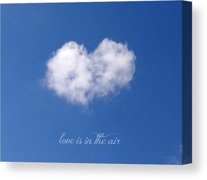Love Is In The Air Canvas Print featuring the photograph Love is in the Air by Dark Whimsy