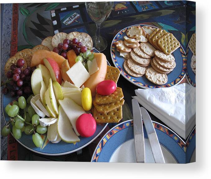 Cheese Canvas Print featuring the photograph Lunch by Barbara McDevitt