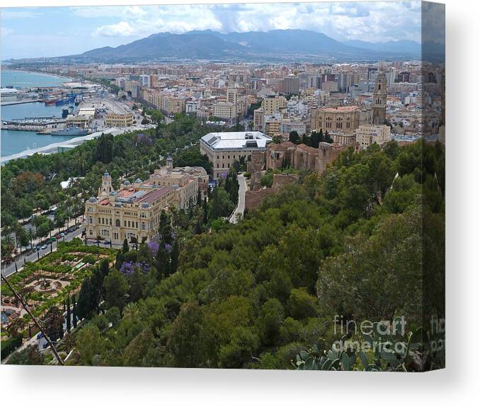 Malaga Canvas Print featuring the photograph Malaga - Andalucia - Spain by Phil Banks