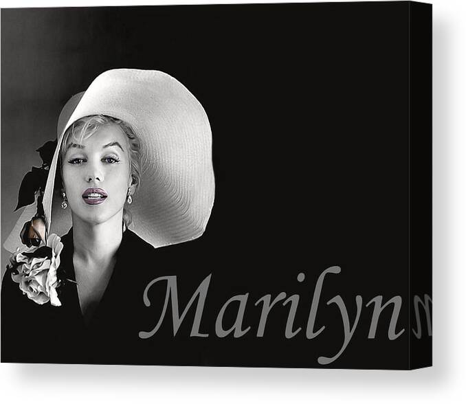 Marilyn Monroe Canvas Print featuring the digital art Marilyn Monroe by Gary Baird