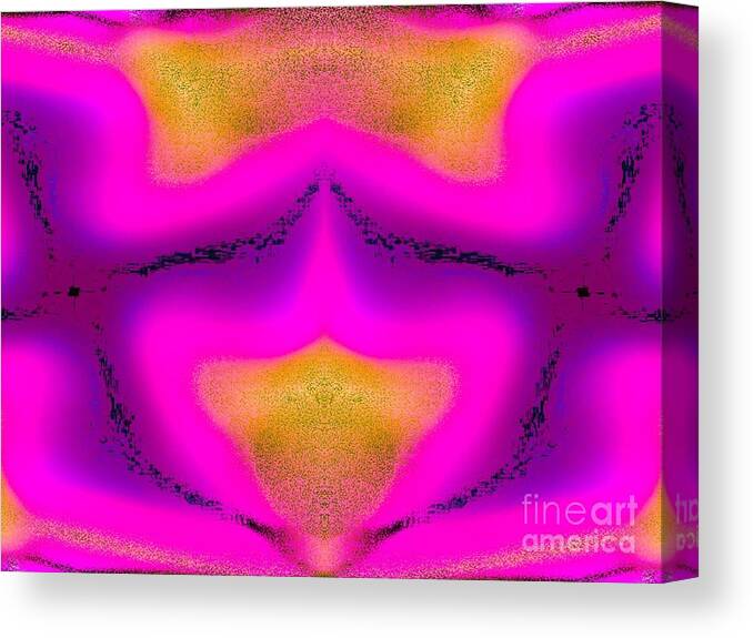 Abstract Digital Art Abstract All Prints Canvas Print featuring the digital art Mauve Passion by Gayle Price Thomas