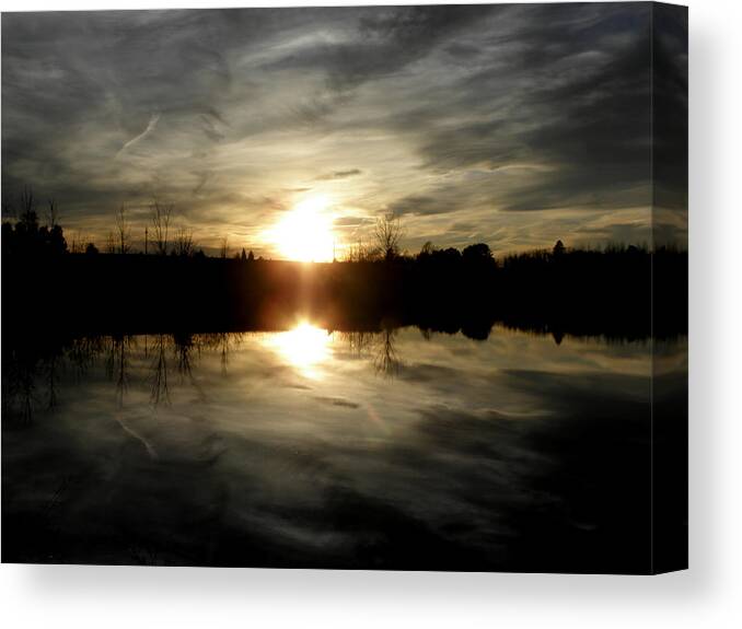 Reflection Canvas Print featuring the photograph Mesmerizing Beauty by Kim Galluzzo