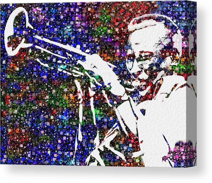 Miles Canvas Print featuring the painting Miles Davis by Jack Zulli
