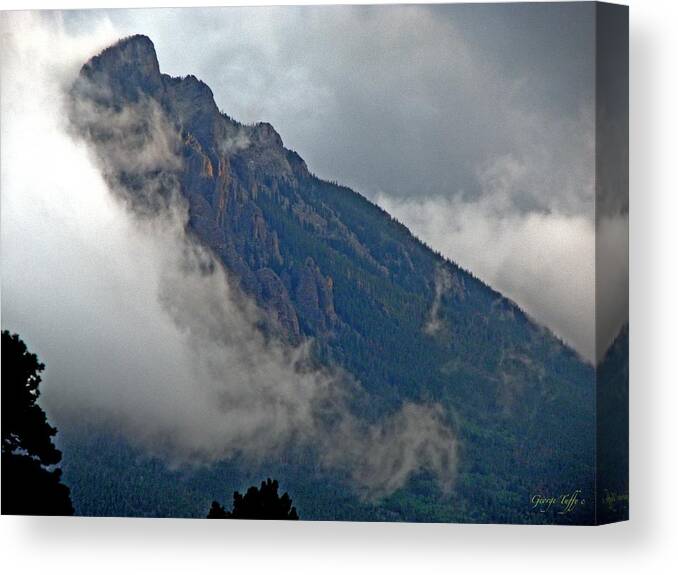 Misty Mountain Canvas Print featuring the photograph Misty Mountain by George Tuffy