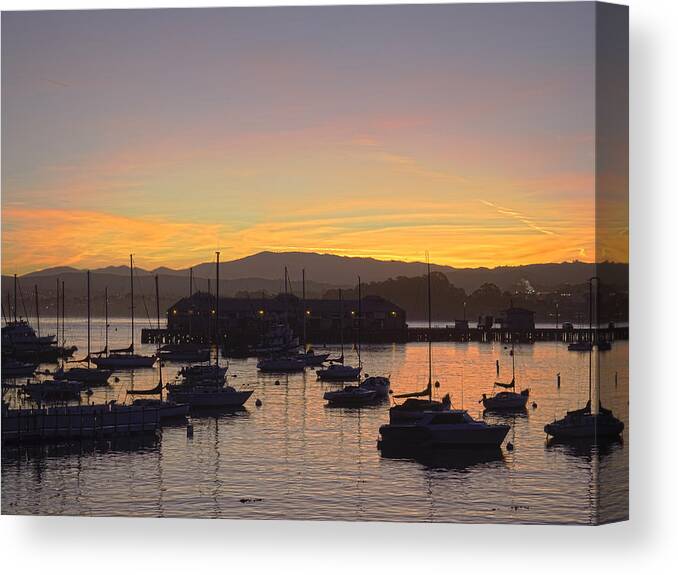 Sunrise Canvas Print featuring the photograph Monterey Morning by Derek Dean