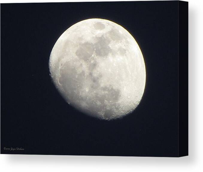 Moon Canvas Print featuring the photograph Moon 022113 by Joyce Dickens