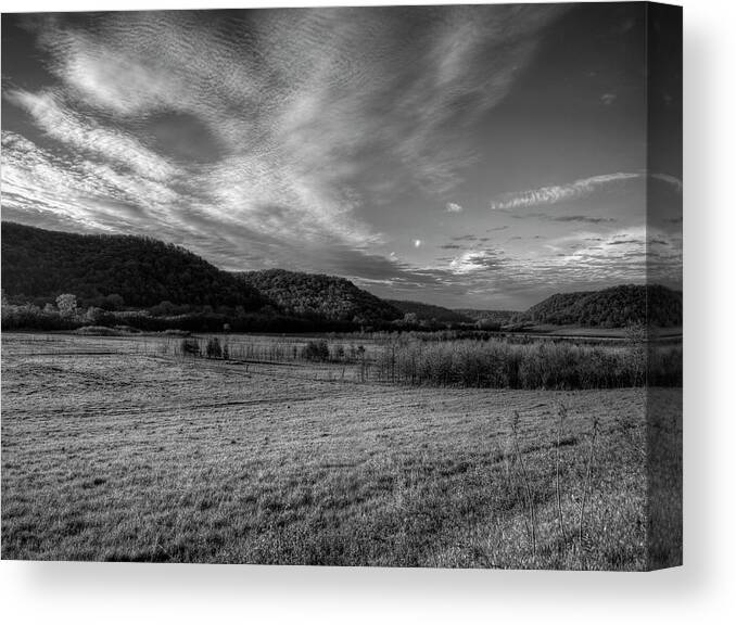Kickapoo River Valley Canvas Print featuring the photograph Morning Arrives by Thomas Young