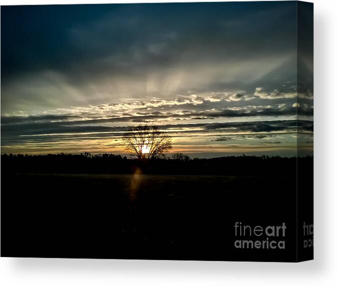 Sunrise Canvas Print featuring the photograph Morning Hallelujah by Carlee Ojeda