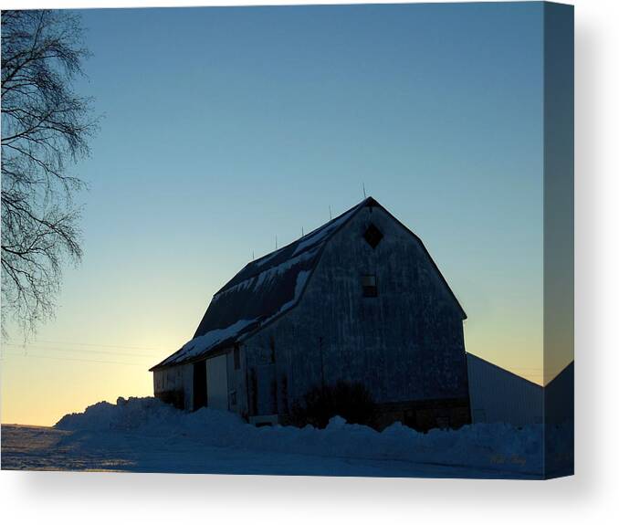 Winter Canvas Print featuring the photograph Morning Silhouette by Wild Thing