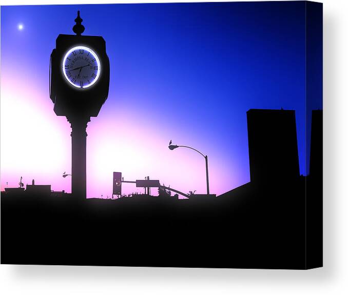 Hermosa Beach Canvas Print featuring the photograph Morning Sunrise In Hermosa Beach by Phil Perkins