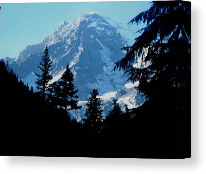 Kathy Long Canvas Print featuring the photograph Mount Rainier 14 by Kathy Long