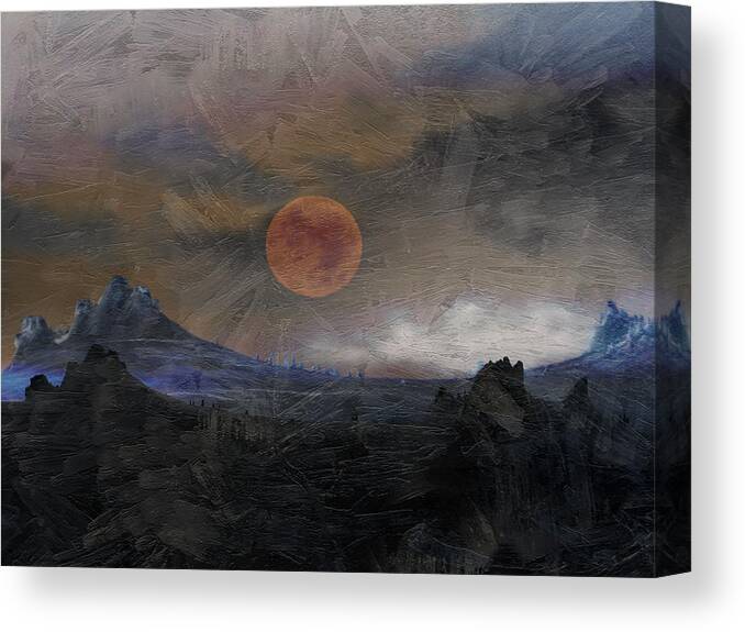 Landscape Canvas Print featuring the photograph Mountains of Morlea by Ed Hall