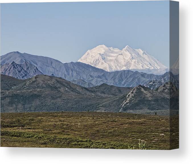 Mt. Mckinley Canvas Print featuring the photograph Mt. McKinley aka Denali by Phyllis Taylor