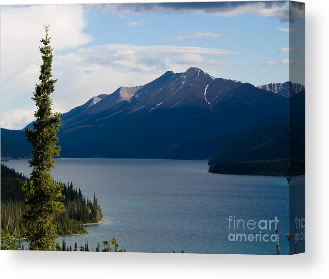  Muncho Lake Canvas Print featuring the photograph Muncho Lake by Tara Lynn