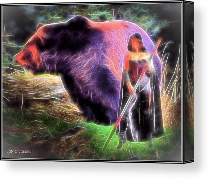 Mystic Canvas Print featuring the painting Mystic Druid by Jon Volden
