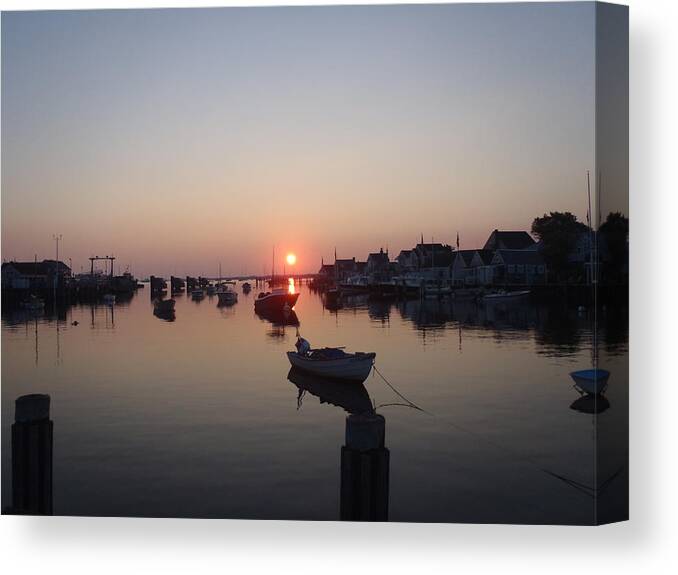 Nantucket Canvas Print featuring the photograph Nantucket Sunrise by Robert Nickologianis