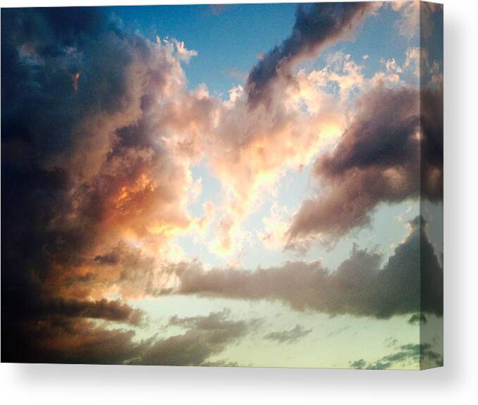 Clouds Canvas Print featuring the photograph Nature's Canvas by Candice Trimble