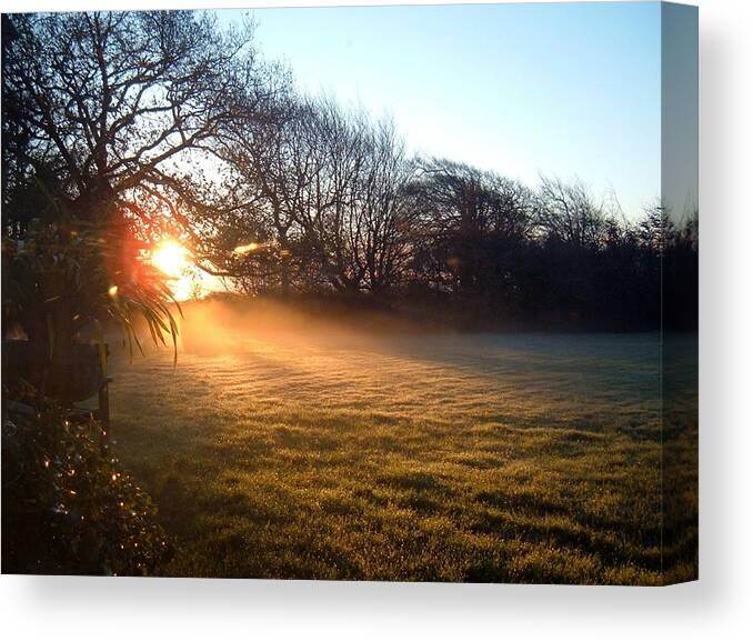 Sunrise Canvas Print featuring the photograph New Dawn Fades by Richard Brookes