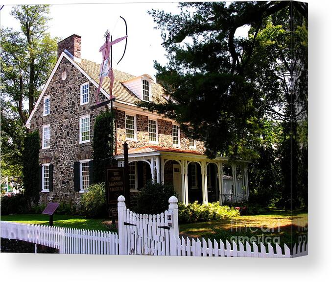 New Hope Pa Canvas Print featuring the photograph Parry Mansion Museum by Jacqueline M Lewis