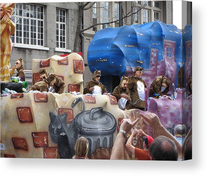 New Canvas Print featuring the photograph New Orleans - Mardi Gras Parades - 1212117 by DC Photographer
