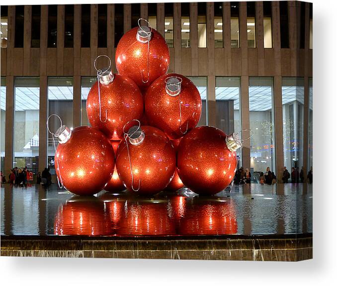 New York City Canvas Print featuring the photograph New York City Baubles by Richard Reeve
