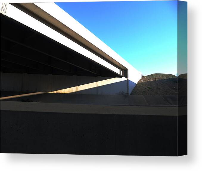 Industrial Canvas Print featuring the photograph No Trolls Under this Bridge by Richard Reeve
