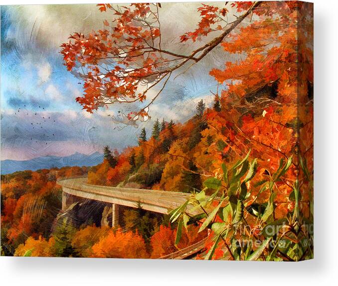 Texture Canvas Print featuring the photograph North Carolina by Darren Fisher