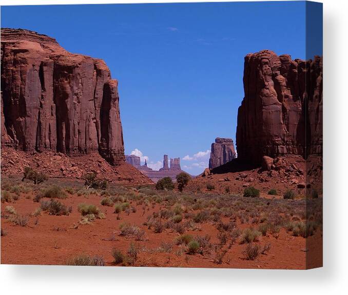 Monument Valley Canvas Print featuring the photograph North Window in Monument Valley by Keith Stokes