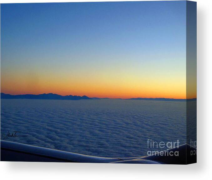 Nature Canvas Print featuring the photograph Ocean of Cloud 2 by Nicholas Tu