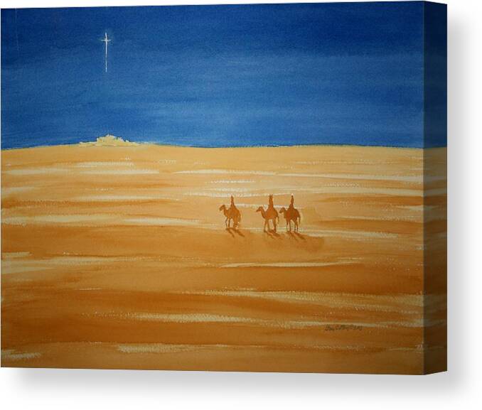 Religious Canvas Print featuring the painting Oh Holy Night by Stacy C Bottoms