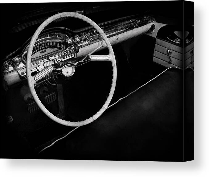 Oldsmobile Dynamic 88 Canvas Print featuring the photograph Oldsmobile Dynamic 88 Interior by Mark Rogan