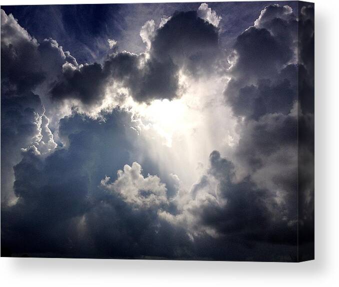 Sky Canvas Print featuring the photograph Ominous by John Duplantis