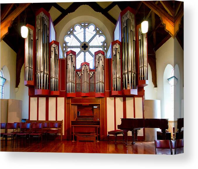 Jenny Setchell Canvas Print featuring the photograph Organ and piano by Jenny Setchell