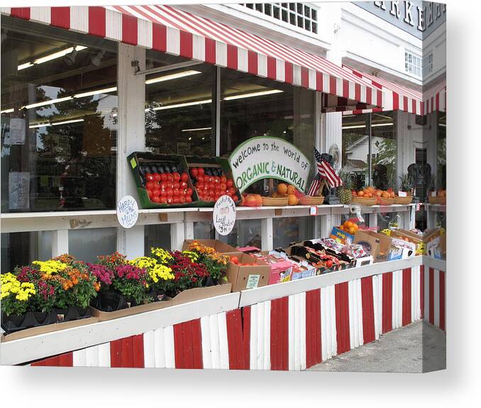 Produce Canvas Print featuring the photograph Organic and Natural by Barbara McDevitt