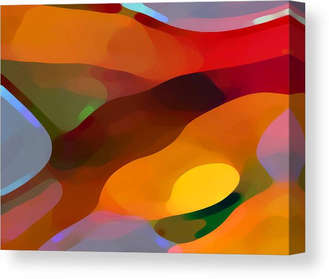 Abstract Canvas Print featuring the painting Paradise Found by Amy Vangsgard