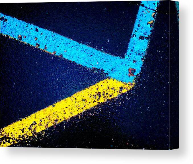 Abstract Canvas Print featuring the photograph Parking Lot by Daniel Thompson