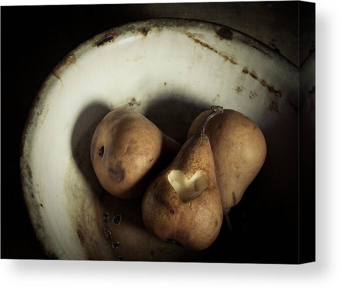Pear Canvas Print featuring the photograph Pear Love by Amy Weiss