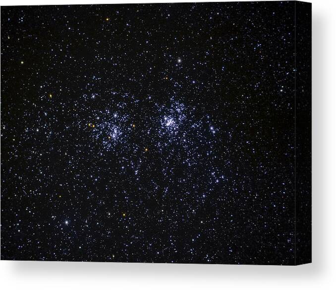 Perseus Canvas Print featuring the photograph Perseus Double Cluster NGC 869 by Dennis Bucklin