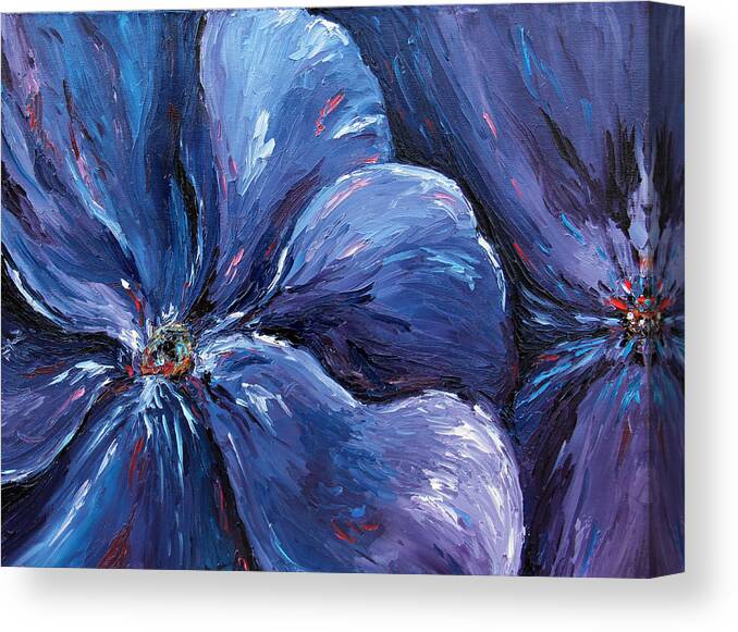 Flower Canvas Print featuring the painting Persevering Hope by Meaghan Troup